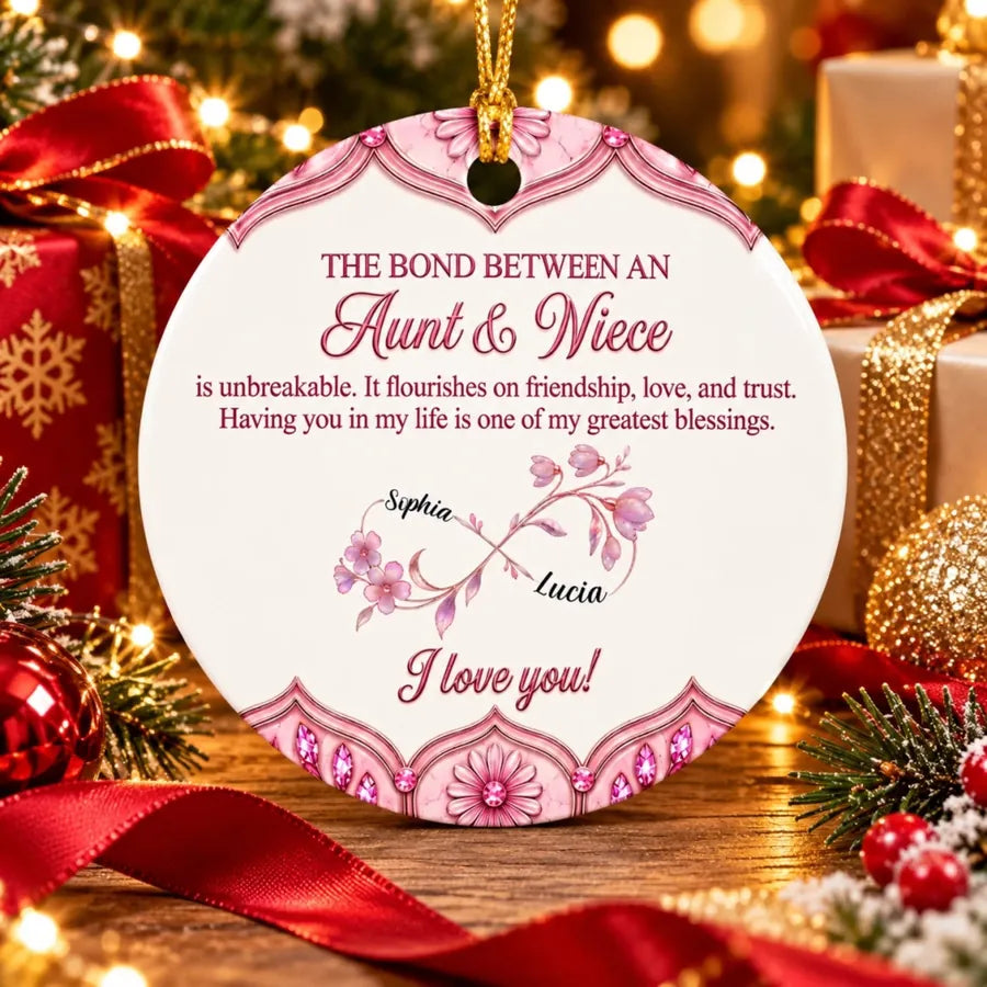 Custom Aunt & Niece Acrylic Ornament