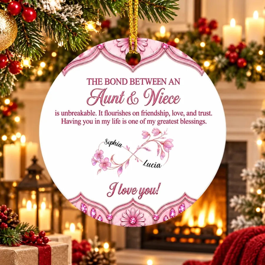 Custom Aunt & Niece Acrylic Ornament