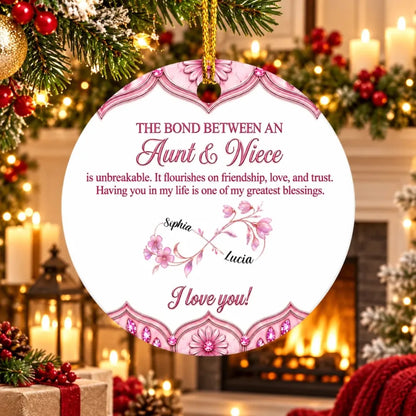 Custom Aunt & Niece Acrylic Ornament