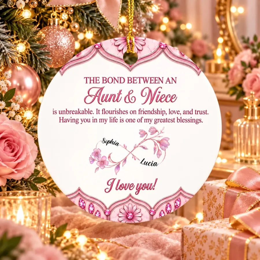 Custom Aunt & Niece Acrylic Ornament