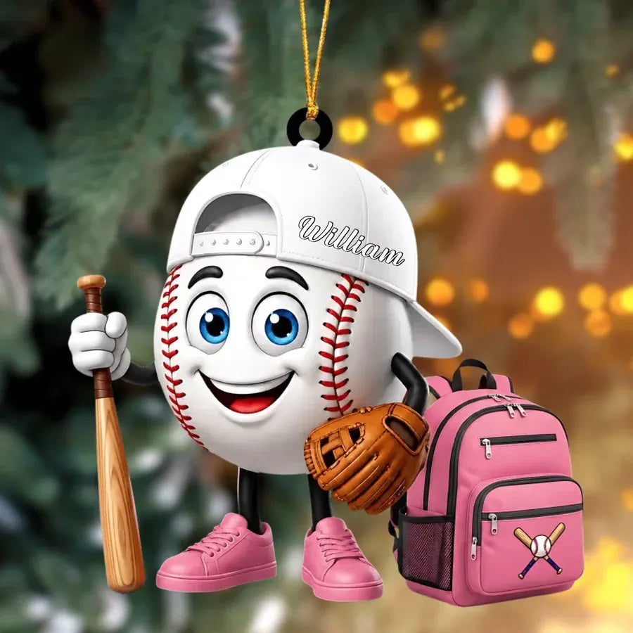 Custom Baseball Acrylic Ornament