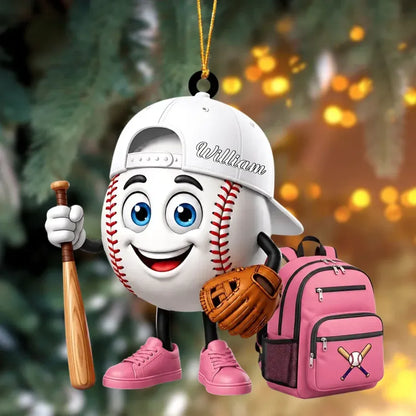 Custom Baseball Acrylic Ornament